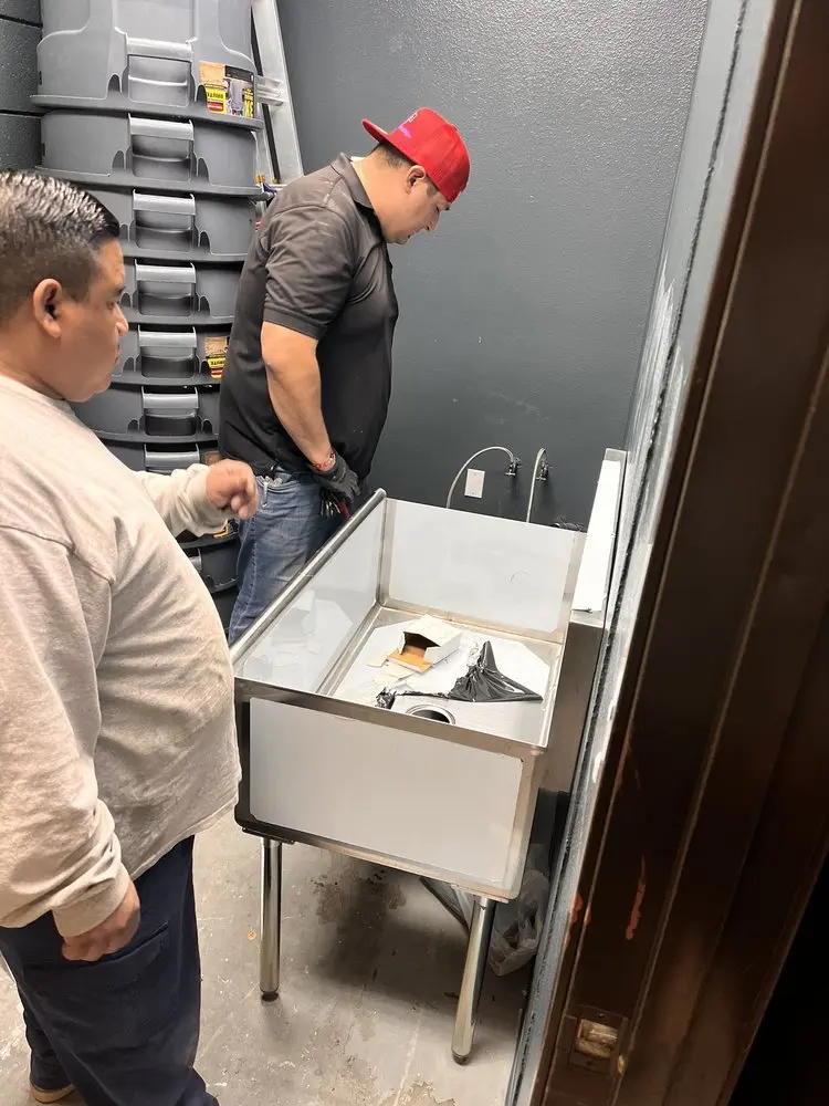 Commercial plumbing and sink installation in Haddonfield